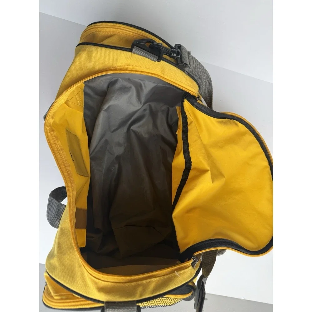 CAT Caterpillar Yellow Black Duffel Gym Bag Travel Weekender  16